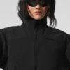Giacca corta in pile polare Wintry Mix - Nero