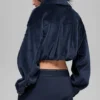 Giacca corta Mountain Side in velluto a coste - Blu navy