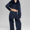 Giacca corta Mountain Side in velluto a coste - Blu navy