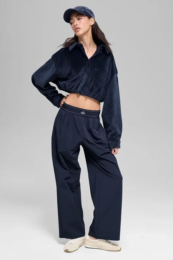 Giacca corta Mountain Side in velluto a coste - Blu navy