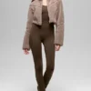 Giacca corta Sherpa con tagli laterali - Chai Latte