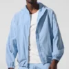Giacca da allenamento Vantage in nylon ripstop - Blu conchiglia