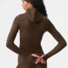 Giacca da corsa con cappuccio Airlift Winter Warm - Espresso