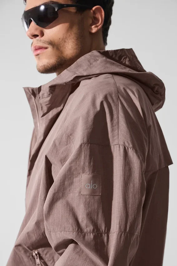 Giacca da training in nylon ripstop Vantage - Mushroom