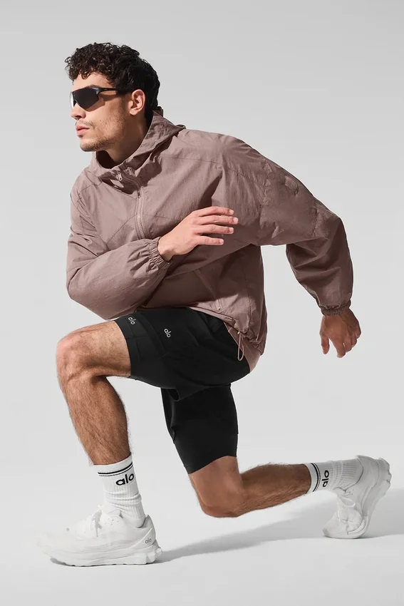 Giacca da training in nylon ripstop Vantage - Mushroom