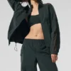Giacca da training Origin con zip integrale - Verde antracite