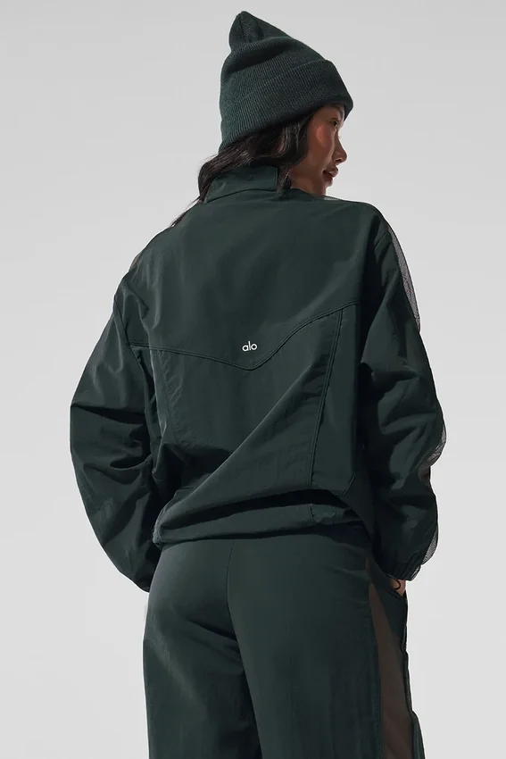 Giacca da training Origin con zip integrale - Verde antracite