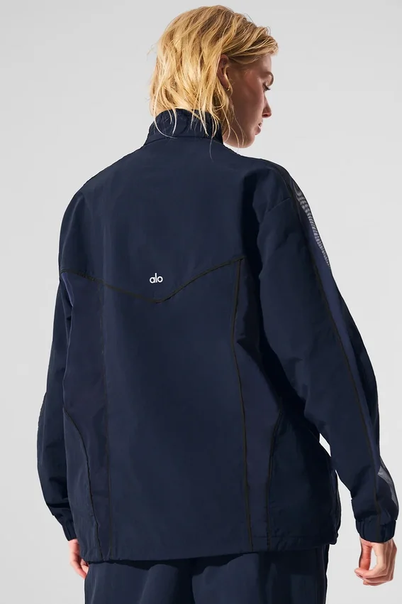 Giacca da tuta Origin con zip integrale - Blu navy/Nero
