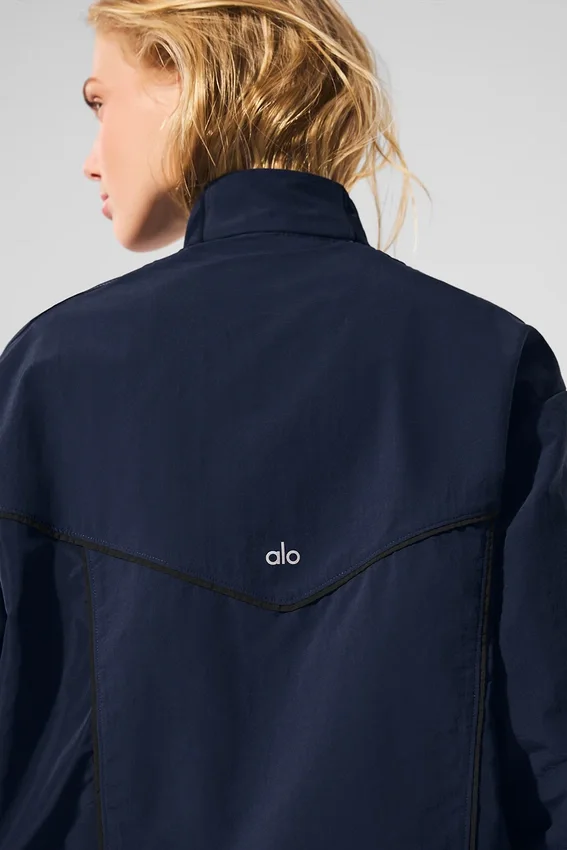 Giacca da tuta Origin con zip integrale - Blu navy/Nero