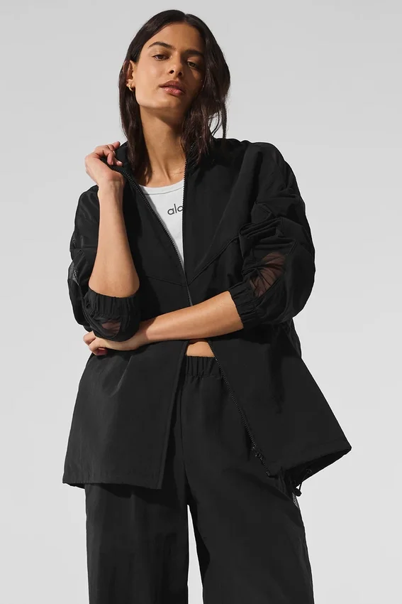 Giacca da tuta Origin con zip integrale - Nero