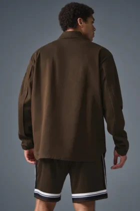 Giacca Edition in pelle scamosciata – Espresso