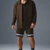Giacca Edition in pelle scamosciata - Espresso