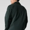 Giacca Edition in similpelle scamosciata - Verde antracite