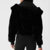 Giacca Foxy in pelliccia sintetica - Nera