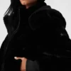 Giacca Foxy in pelliccia sintetica - Nera