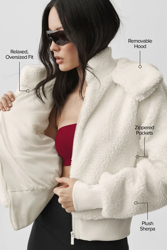 Giacca Foxy Sherpa - Avorio