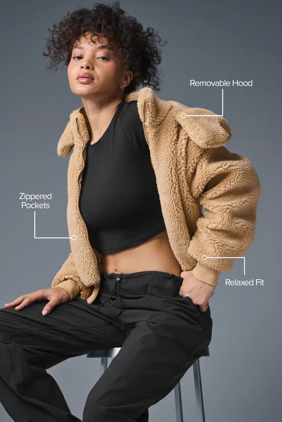 Giacca Foxy Sherpa - Cammello