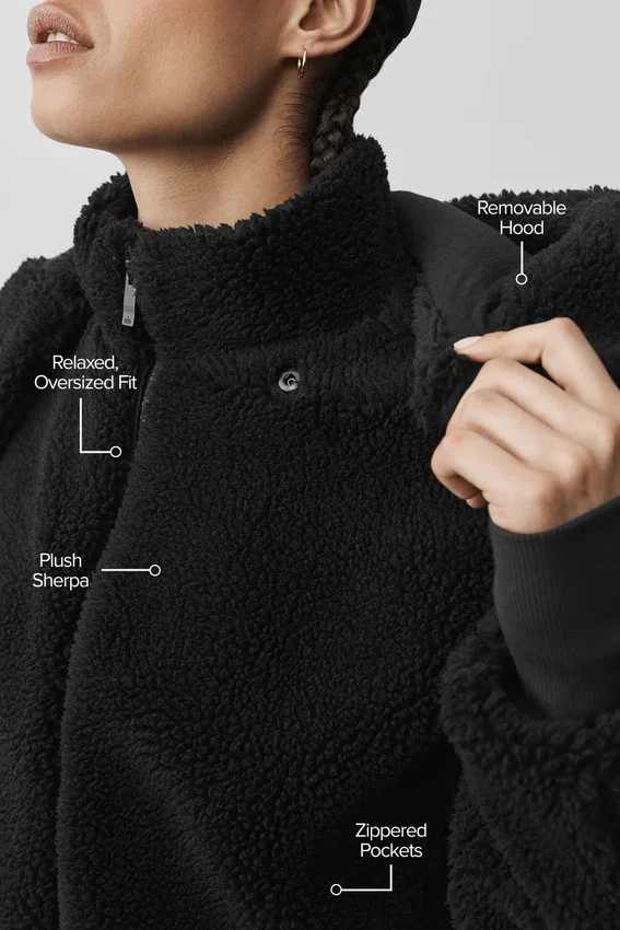 Giacca Foxy Sherpa - Nero