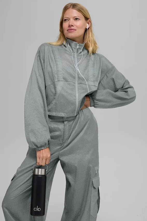 Giacca Game Time con zip integrale - Grigio lunare