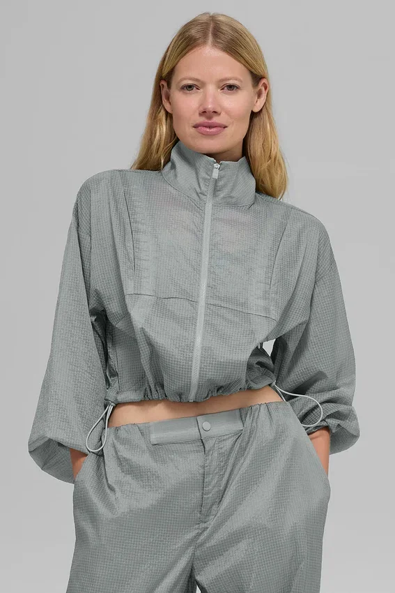 Giacca Game Time con zip integrale - Grigio lunare