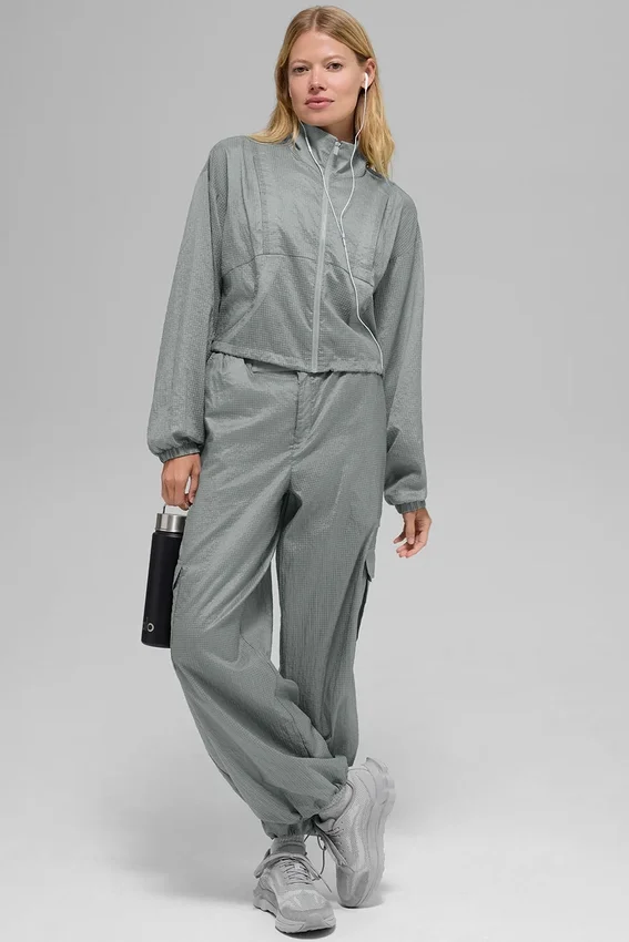Giacca Game Time con zip integrale - Grigio lunare