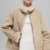 Giacca Grand in finta pelle di montone - Woodland Tan