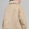 Giacca Grand in finta pelle di montone - Woodland Tan
