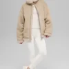 Giacca Grand in finta pelle di montone - Woodland Tan