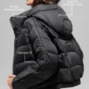 Giacca imbottita Aspen Love - Nera