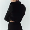 Giacca Northstar in cashmere con finta pelliccia e zip integrale - Nero