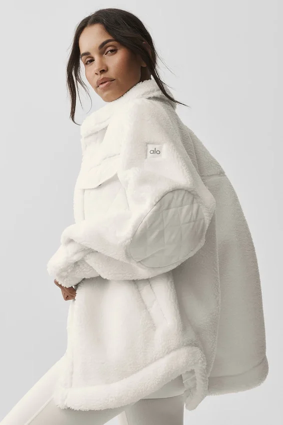 Giacca-pigiama Sherpa Edge - Avorio