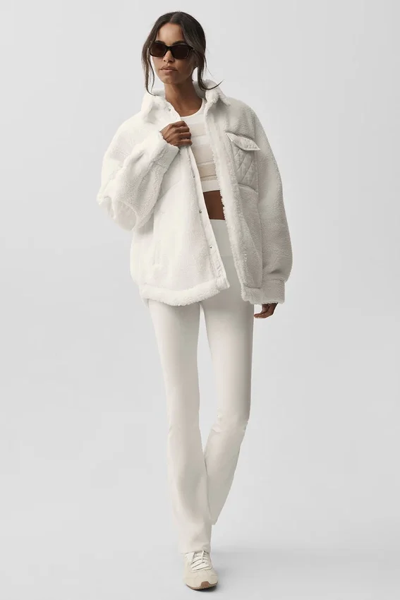 Giacca-pigiama Sherpa Edge - Avorio