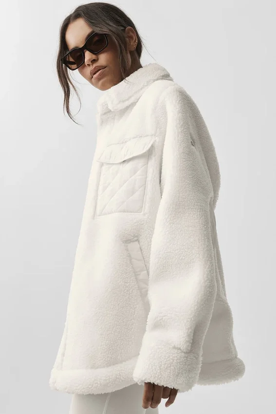 Giacca-pigiama Sherpa Edge - Avorio