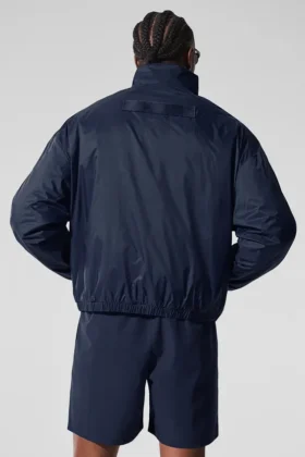 Giacca pullover Latitude leggera con mezza zip – Blu navy
