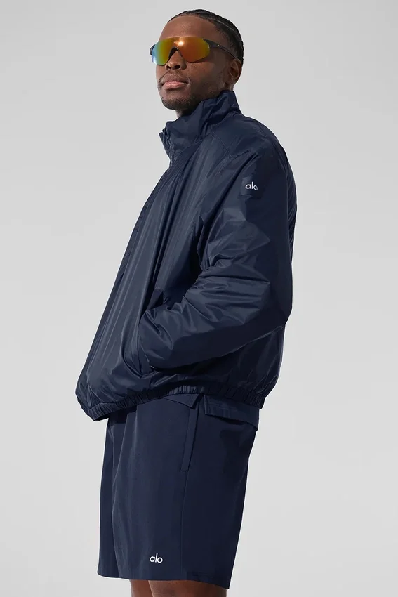Giacca pullover Latitude leggera con mezza zip - Blu navy
