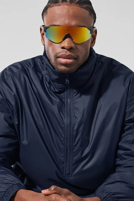 Giacca pullover Latitude leggera con mezza zip - Blu navy