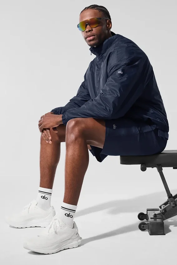 Giacca pullover Latitude leggera con mezza zip - Blu navy