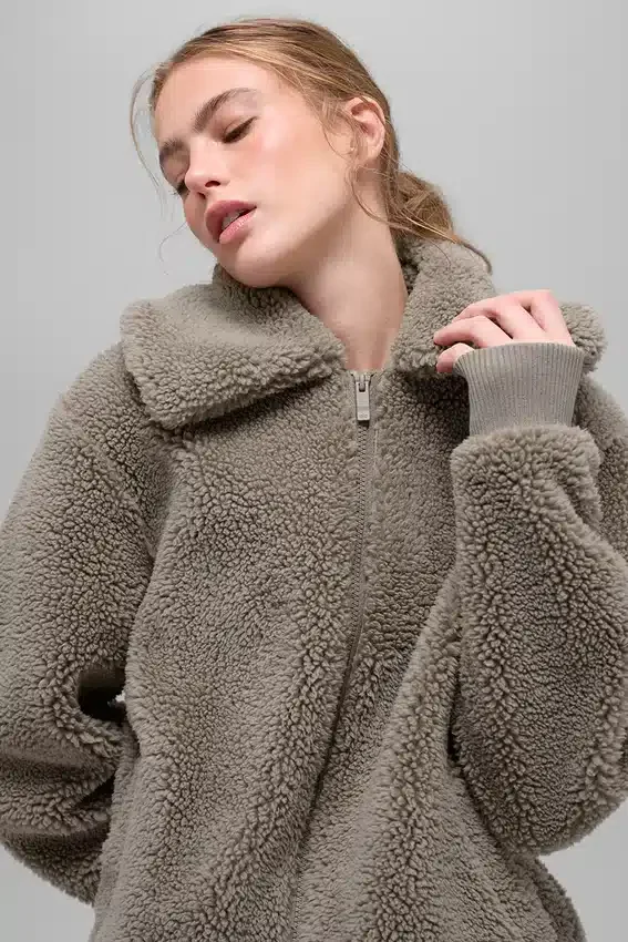 Giacca Sherpa Downtown - Cacao chiaro