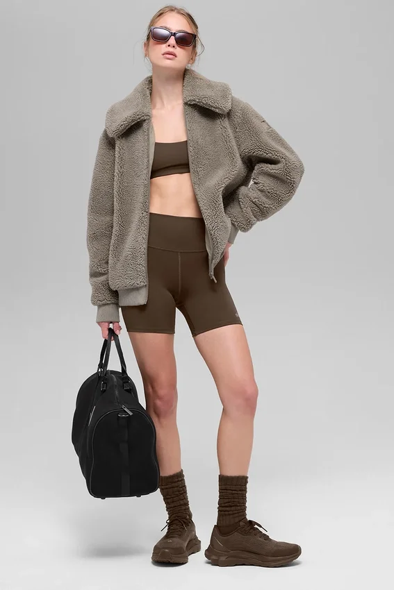Giacca Sherpa Downtown - Cacao chiaro