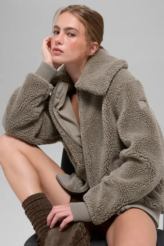 Giacca Sherpa Downtown - Cacao chiaro