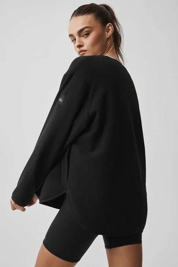 Giacca Take Note in pile polare - Nero