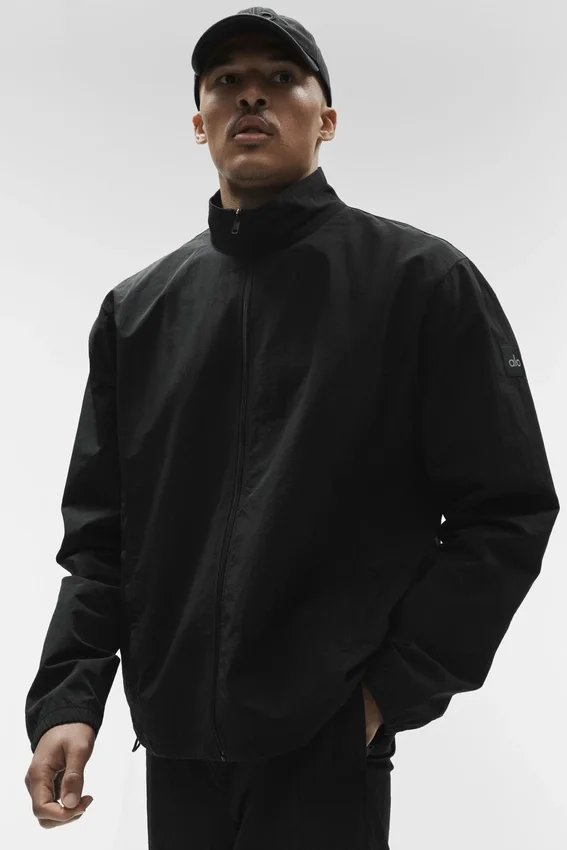 Giacca Takeaway Track con zip integrale - Nero