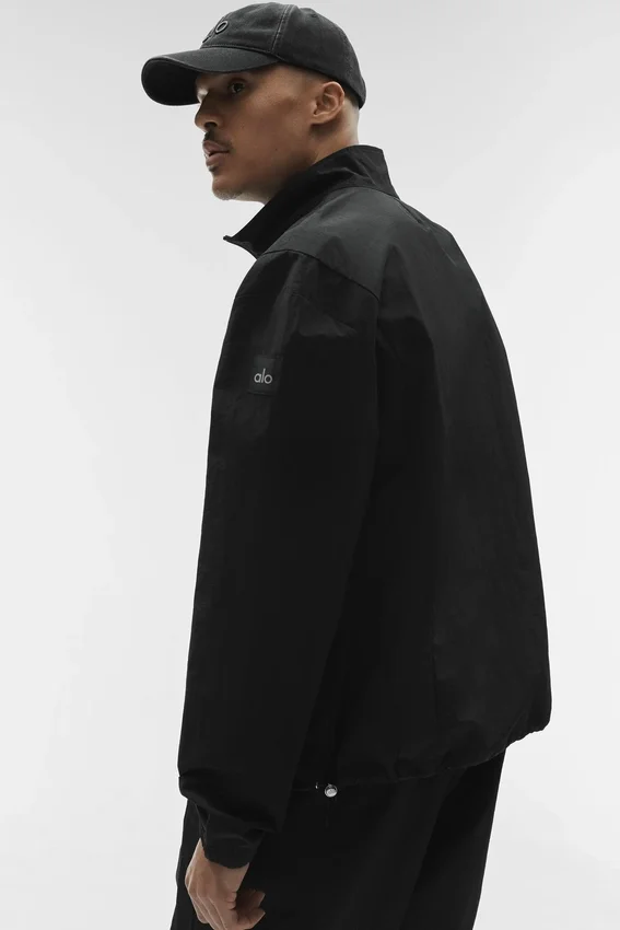 Giacca Takeaway Track con zip integrale - Nero