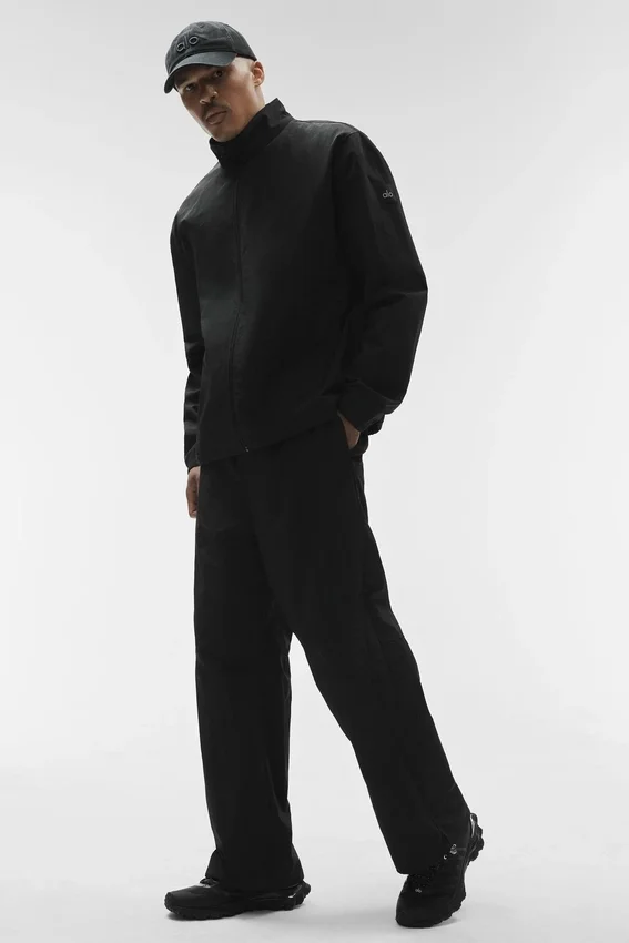 Giacca Takeaway Track con zip integrale - Nero
