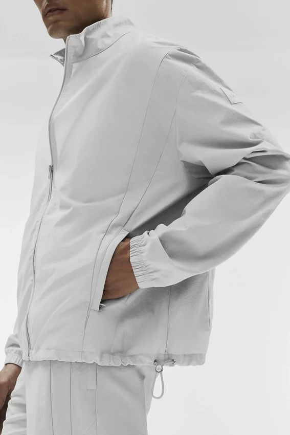 Giacca Takeaway Track con zip integrale - Titanium