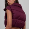Gilet imbottito corto Gold Rush - Borgogna