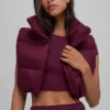Gilet imbottito corto Gold Rush - Borgogna