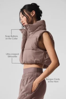 Gilet imbottito corto Gold Rush – Fungo