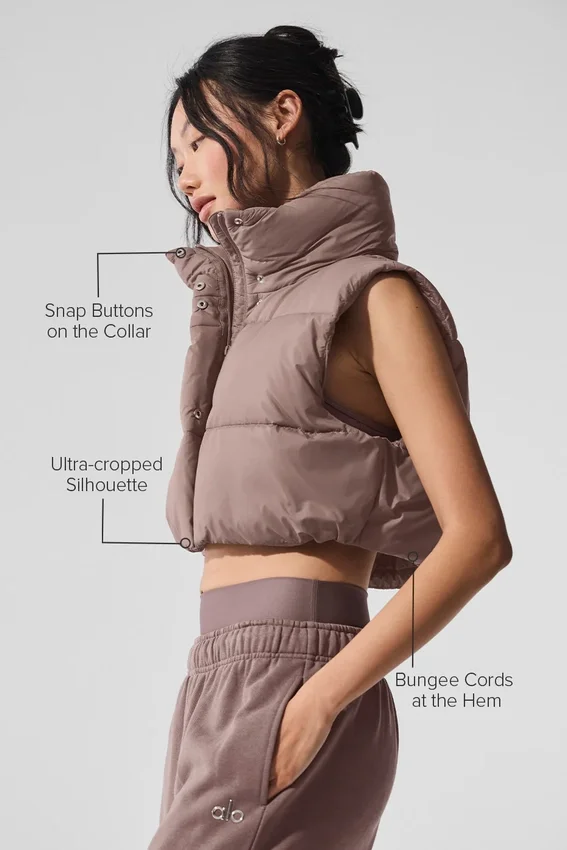 Gilet imbottito corto Gold Rush - Fungo