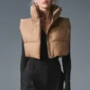 Gilet imbottito corto Gold Rush - Mandorla tostata